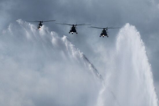 Russia Navy Day Rehearsal