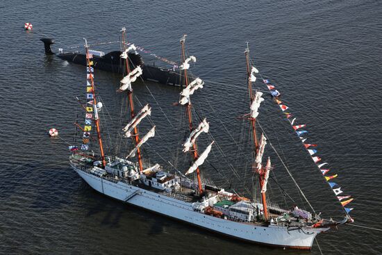 Russia Navy Day Rehearsal