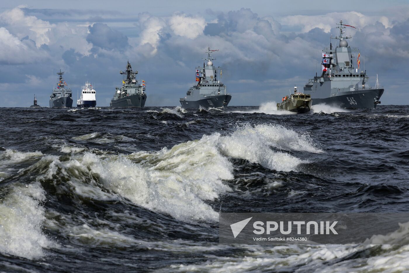 Russia Navy Day Rehearsal