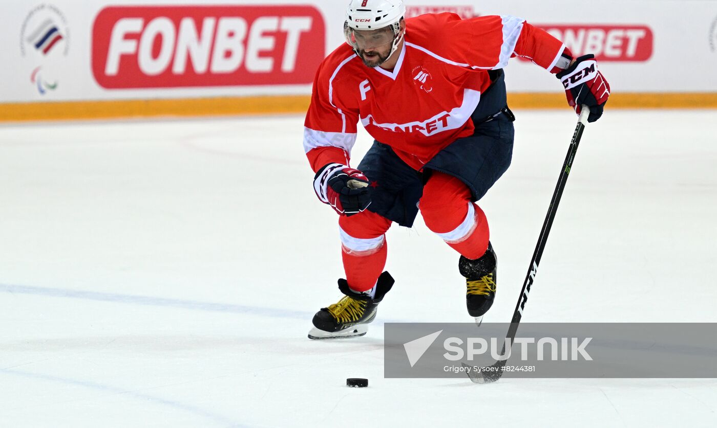 Russia Ice Hockey Paralympians Support Match