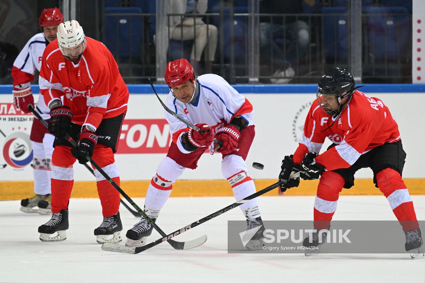 Russia Ice Hockey Paralympians Support Match