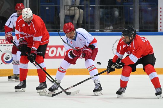 Russia Ice Hockey Paralympians Support Match