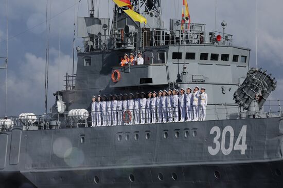 Russia Navy Day Rehearsal