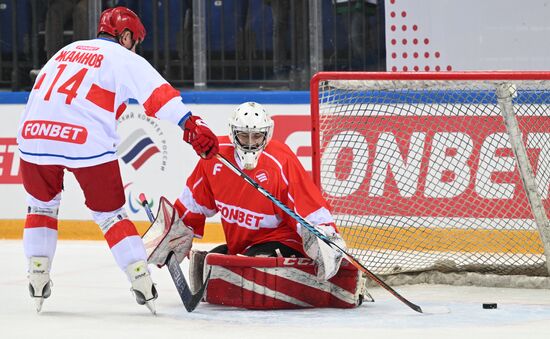 Russia Ice Hockey Paralympians Support Match