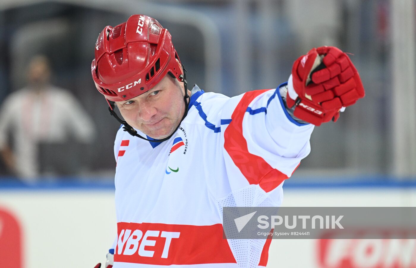 Russia Ice Hockey Paralympians Support Match