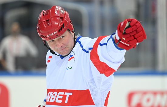 Russia Ice Hockey Paralympians Support Match