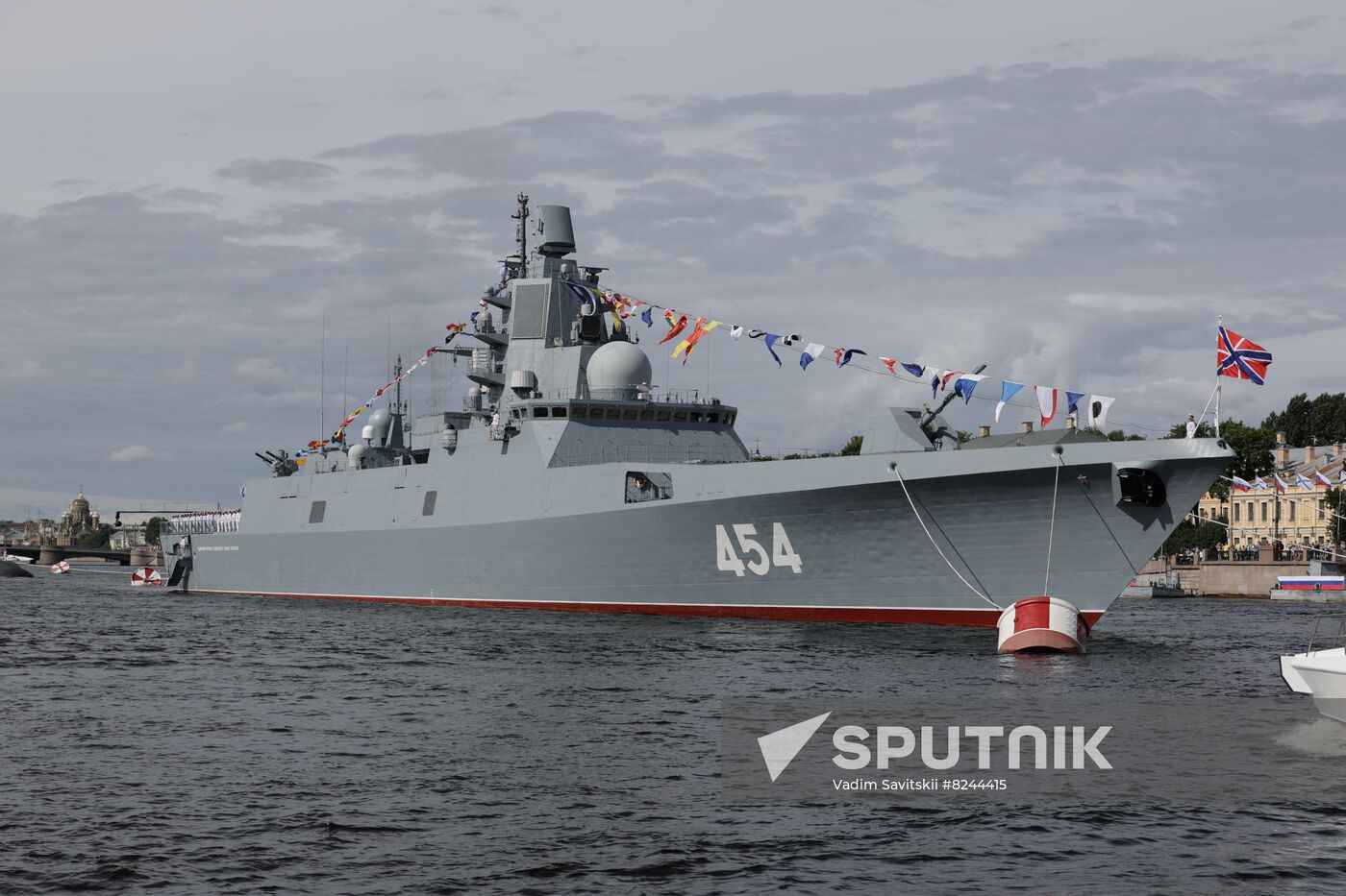 Russia Navy Day Rehearsal