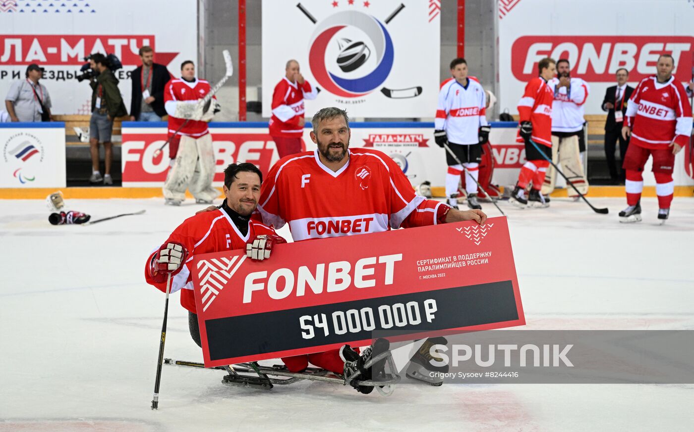 Russia Ice Hockey Paralympians Support Match