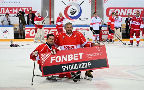Russia Ice Hockey Paralympians Support Match