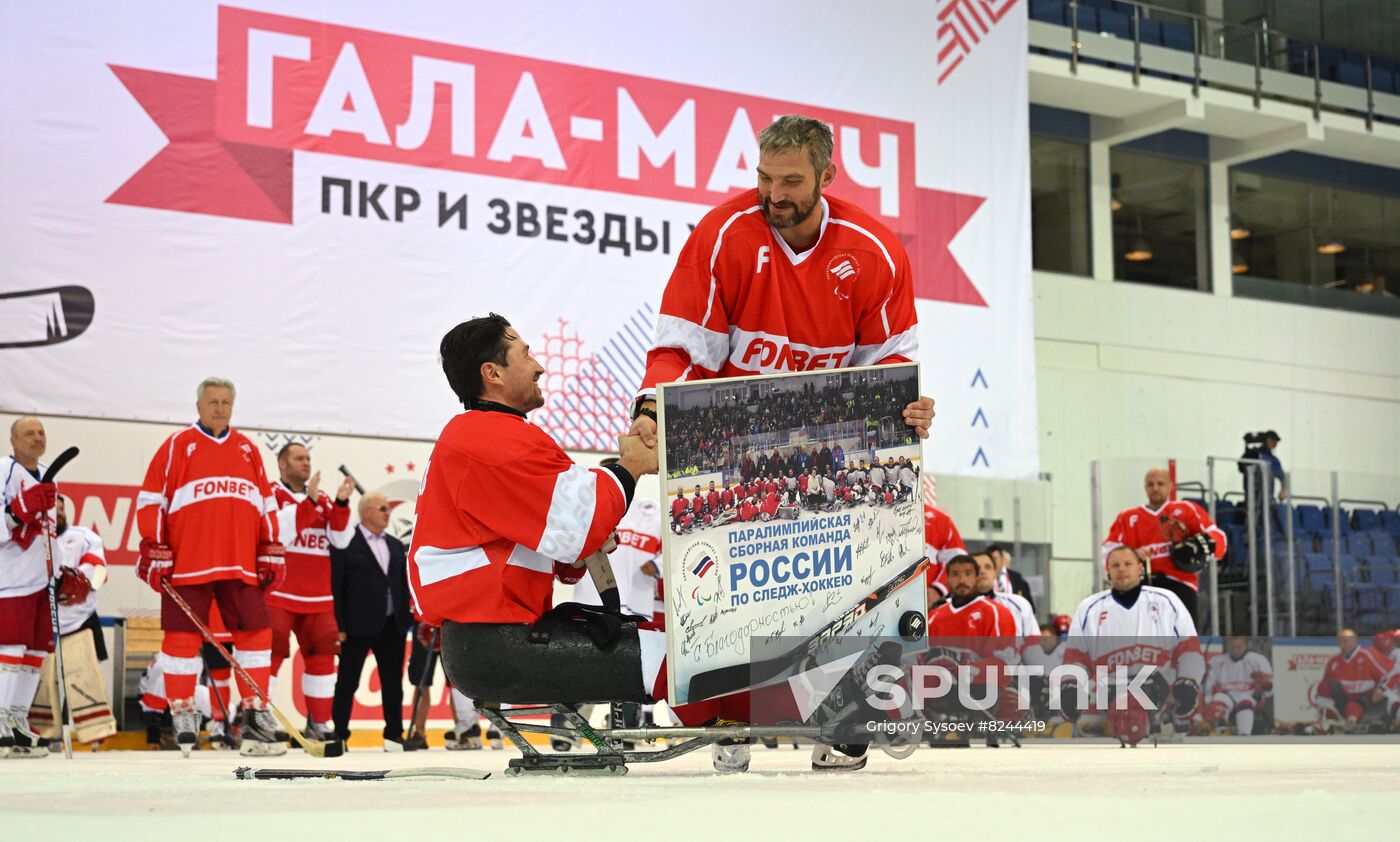 Russia Ice Hockey Paralympians Support Match