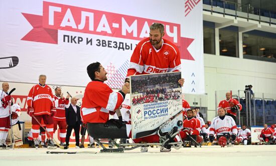 Russia Ice Hockey Paralympians Support Match