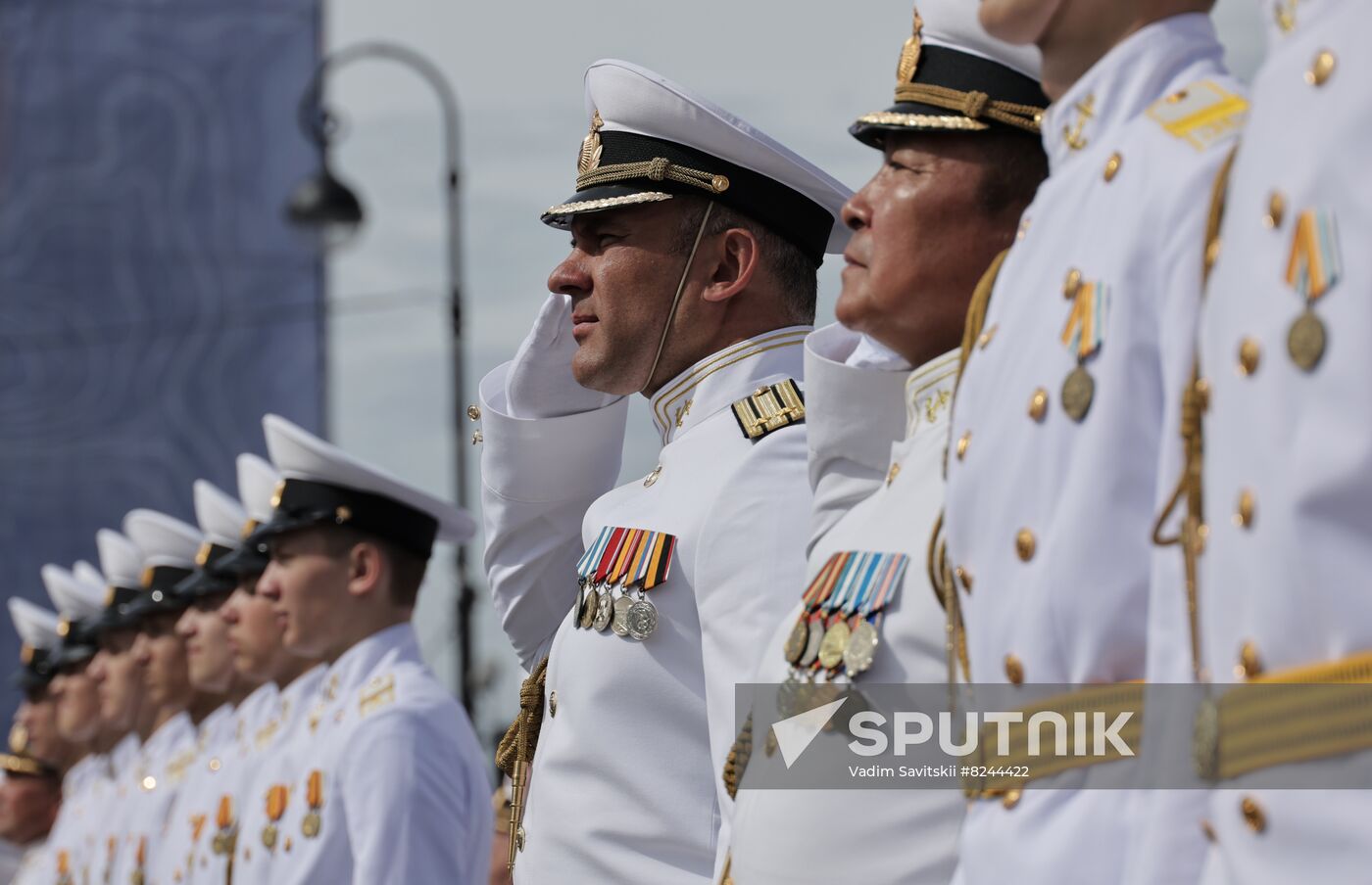 Russia Navy Day Rehearsal