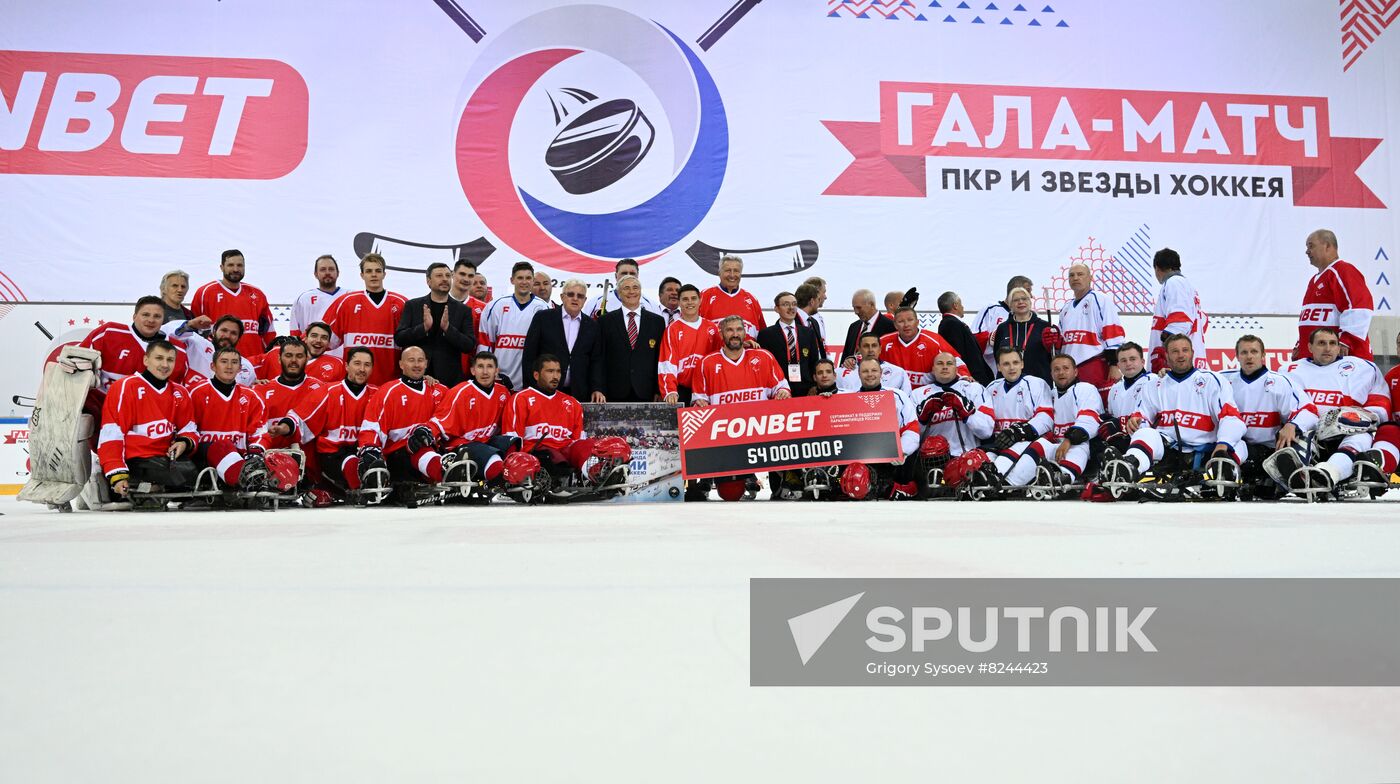 Russia Ice Hockey Paralympians Support Match