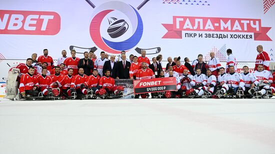 Russia Ice Hockey Paralympians Support Match