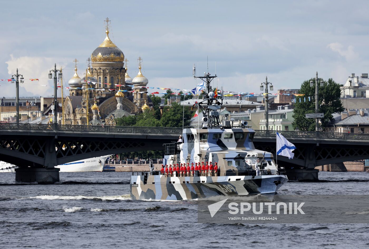 Russia Navy Day Rehearsal