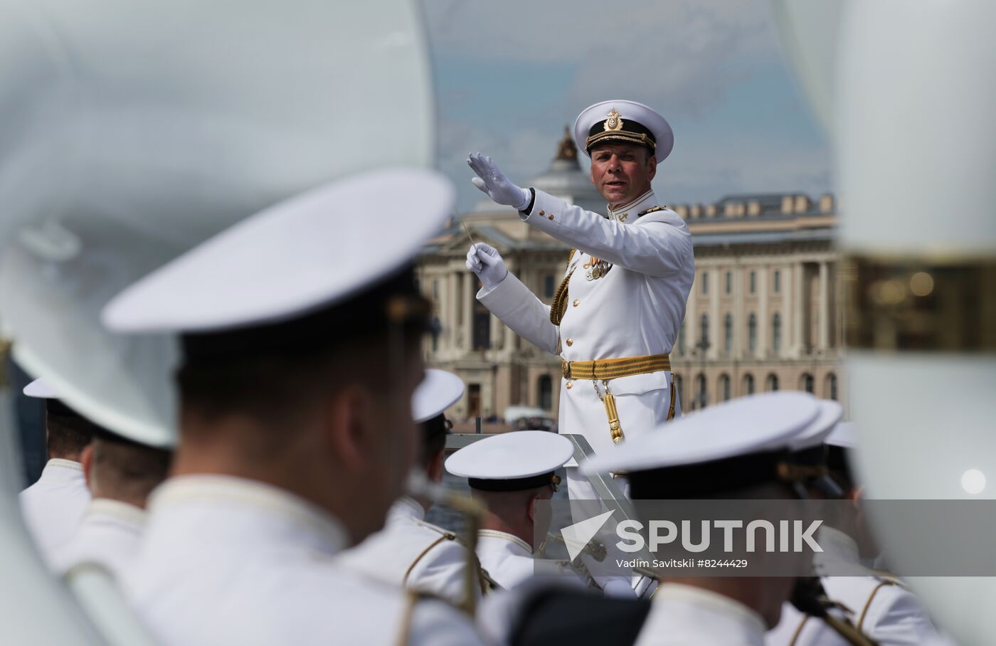 Russia Navy Day Rehearsal