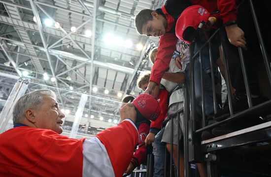 Russia Ice Hockey Paralympians Support Match