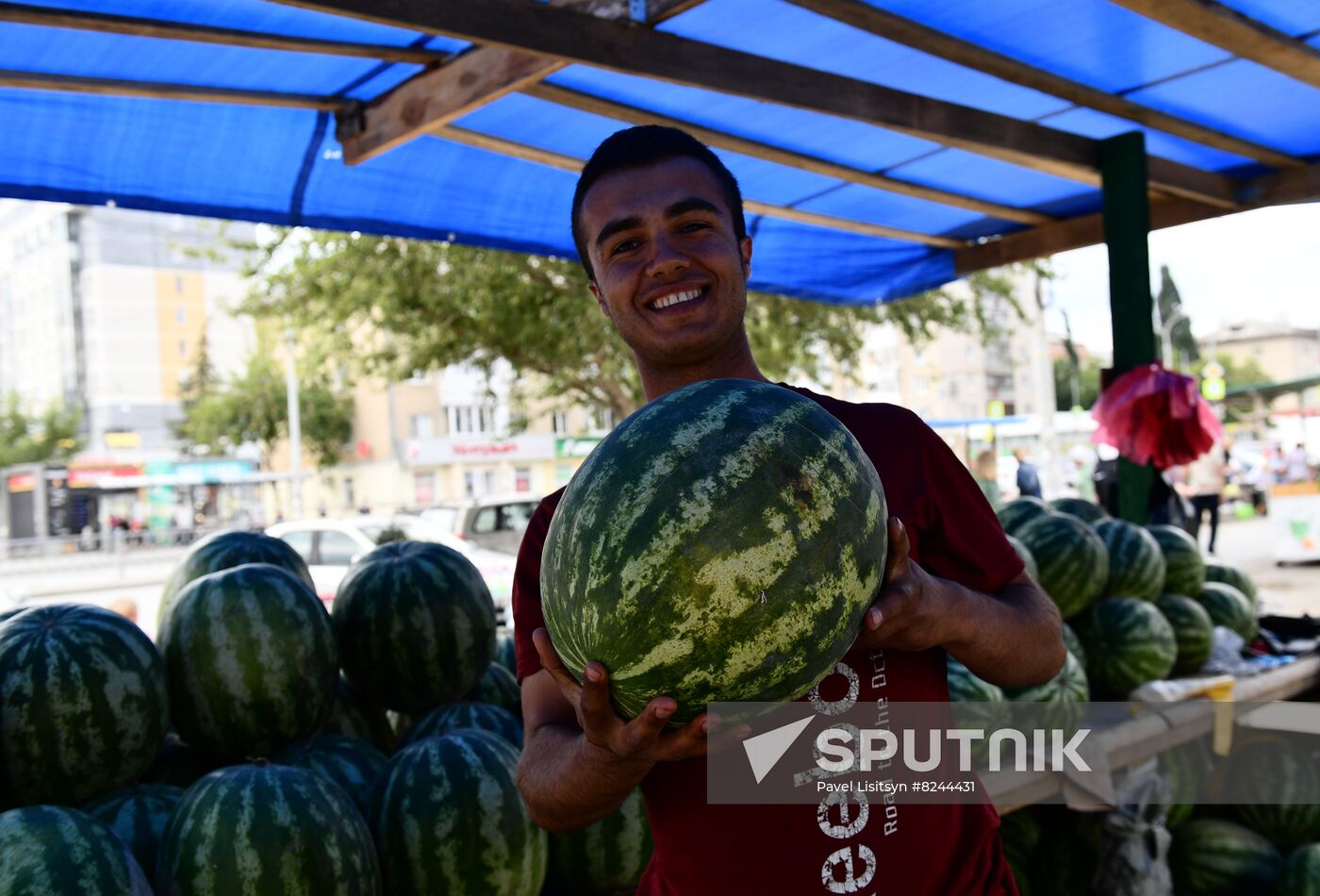 Russia Agriculture Watermelons Season