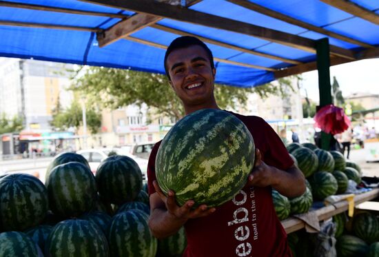 Russia Agriculture Watermelons Season