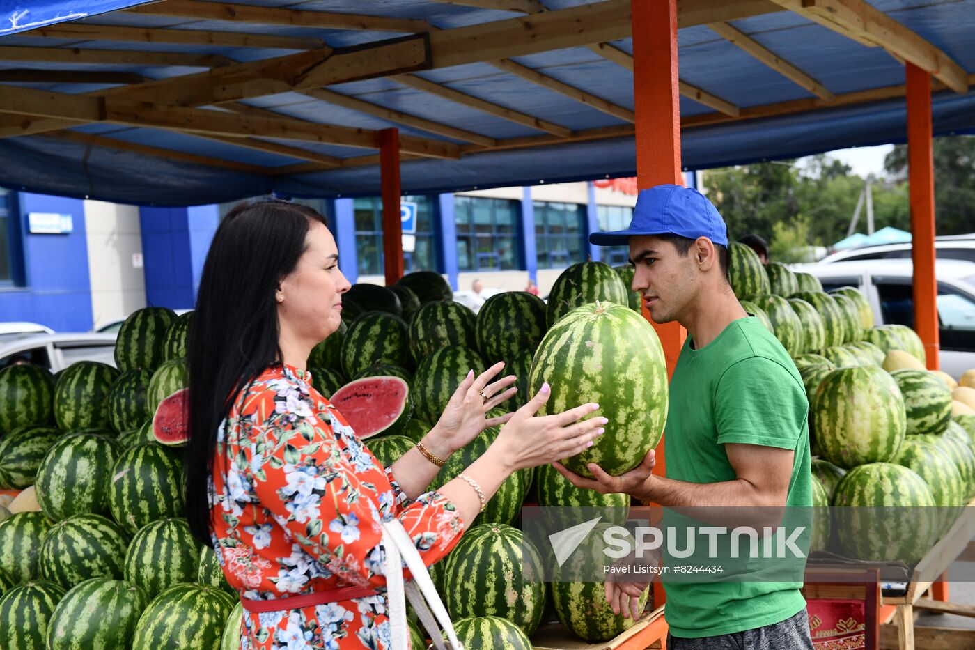 Russia Agriculture Watermelons Season