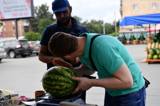 Russia Agriculture Watermelons Season