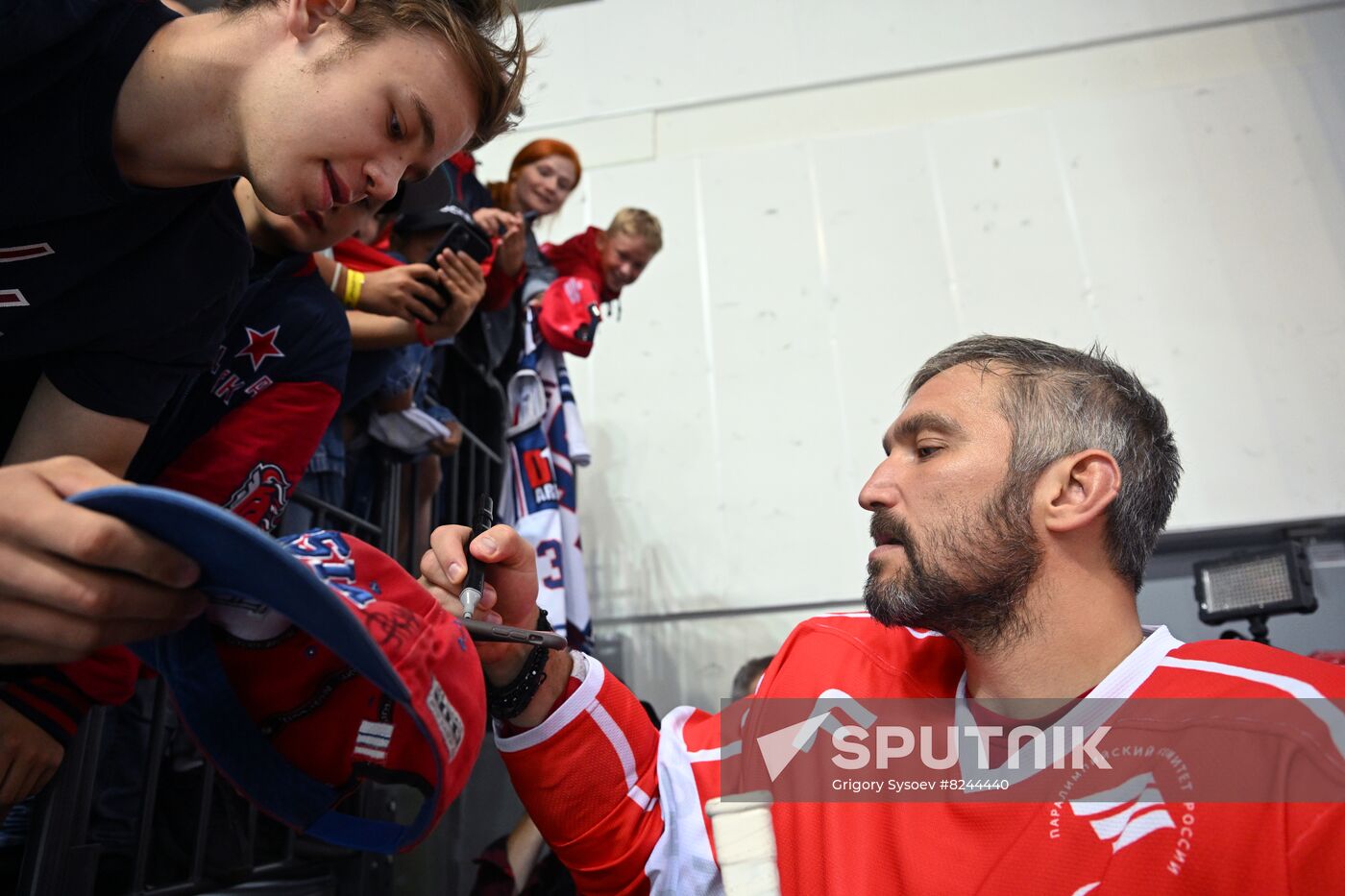 Russia Ice Hockey Paralympians Support Match