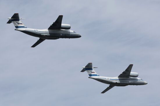 Russia Navy Day Rehearsal