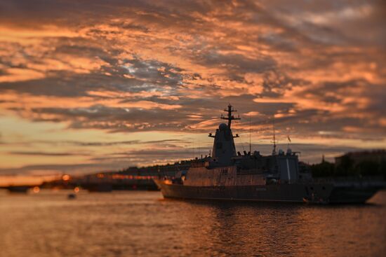 Russia Navy Day Preparations