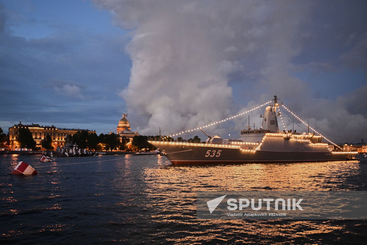 Russia Navy Day Preparations