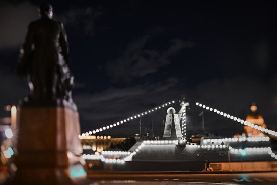 Russia Navy Day Preparations