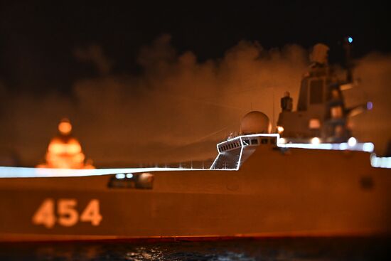 Russia Navy Day Preparations