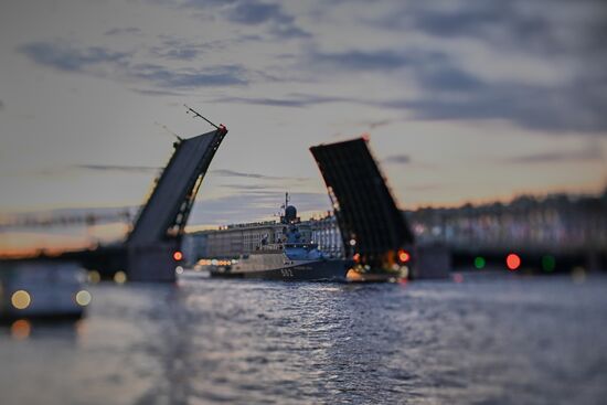 Russia Navy Day Preparations