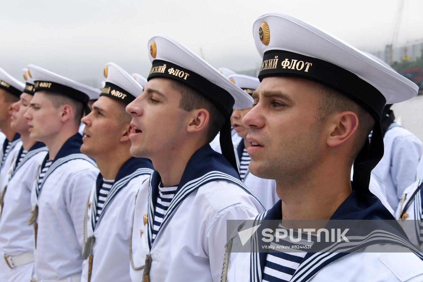 Russia Navy Day Rehearsal