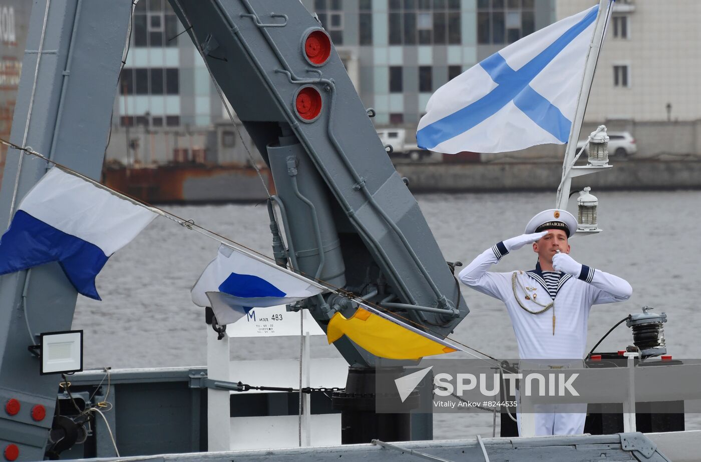 Russia Navy Day Rehearsal