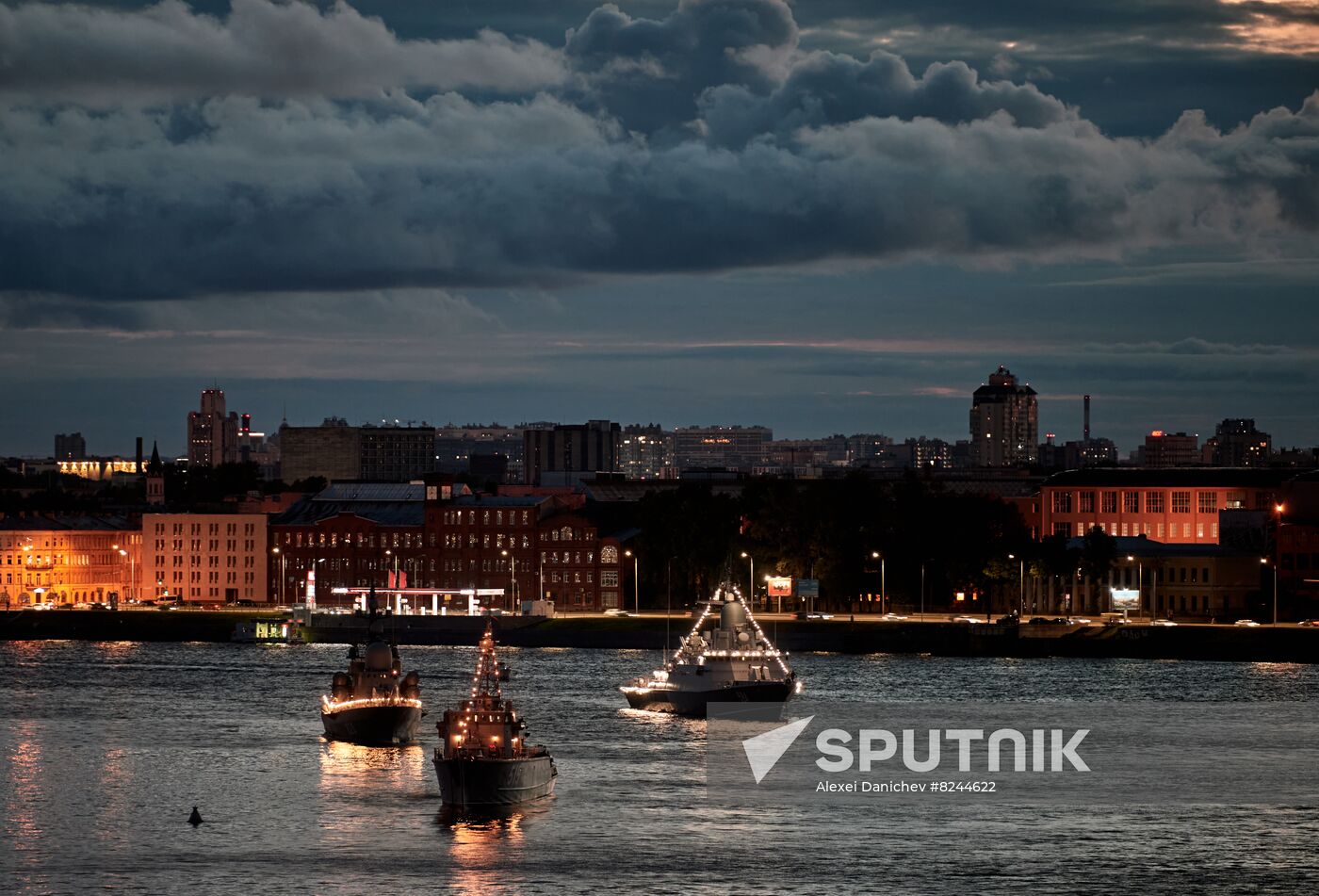 Russia Navy Day Preparations