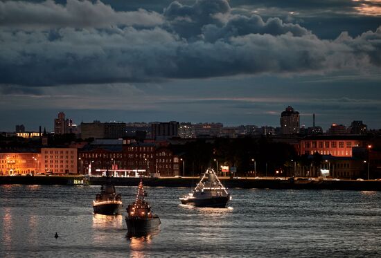 Russia Navy Day Preparations