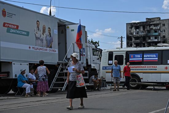 DPR Russia Ukraine Military Operation Mobile Clinic