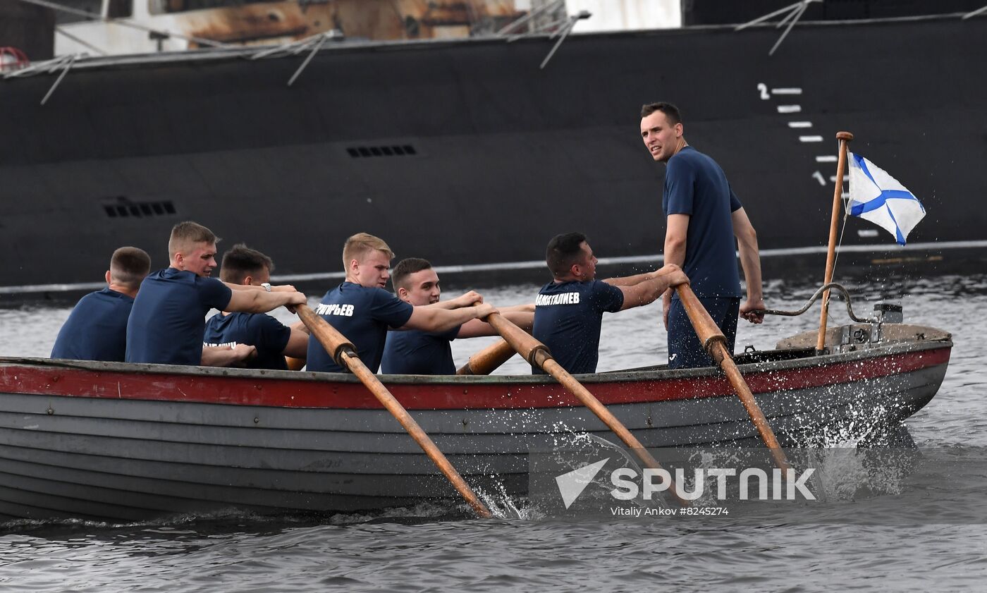 Russia Navy Lifeboat Rowing Competition