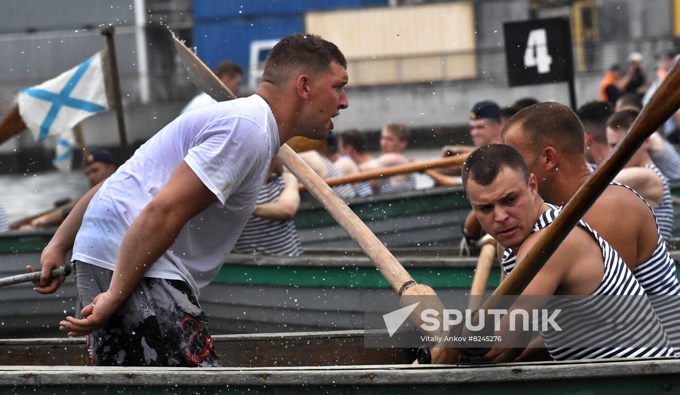 Russia Navy Lifeboat Rowing Competition