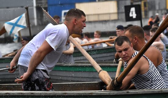 Russia Navy Lifeboat Rowing Competition