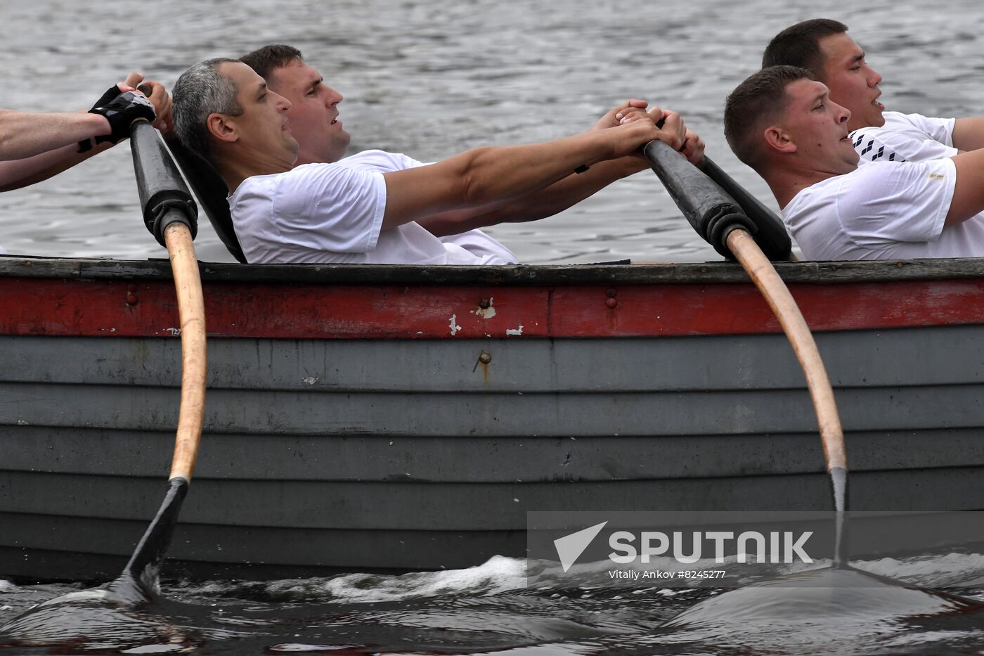 Russia Navy Lifeboat Rowing Competition