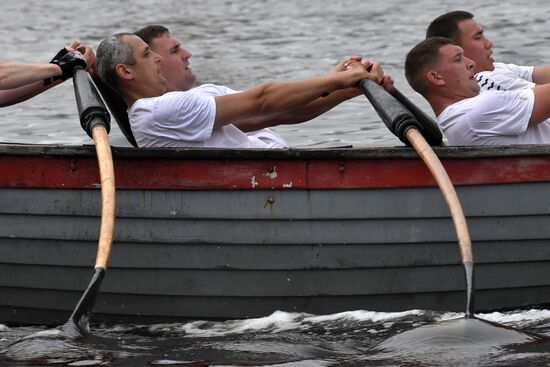 Russia Navy Lifeboat Rowing Competition