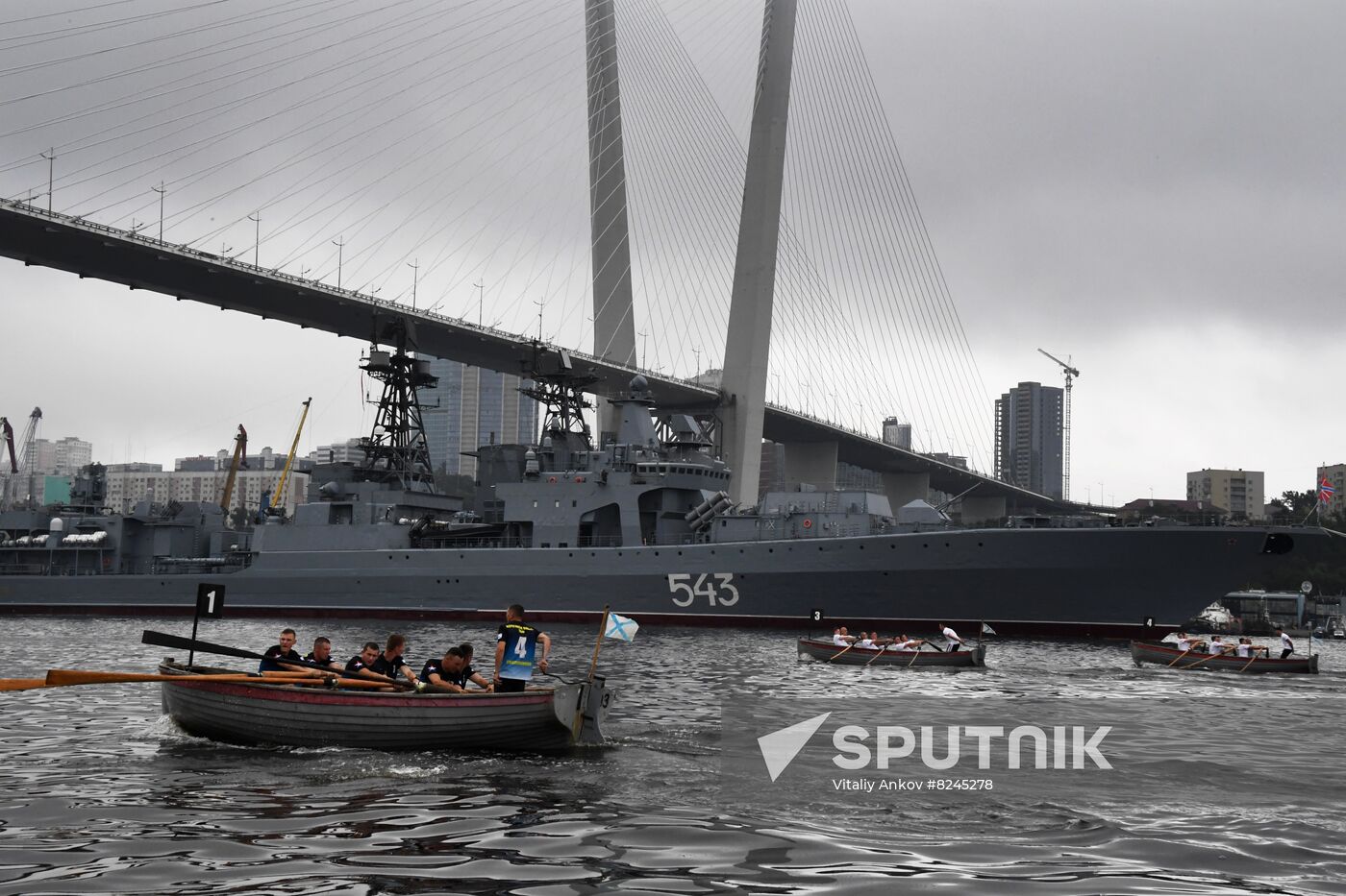 Russia Navy Lifeboat Rowing Competition