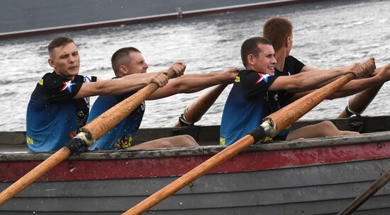 Russia Navy Lifeboat Rowing Competition