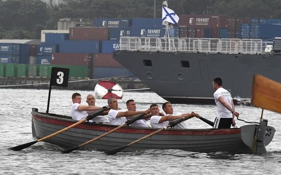 Russia Navy Lifeboat Rowing Competition