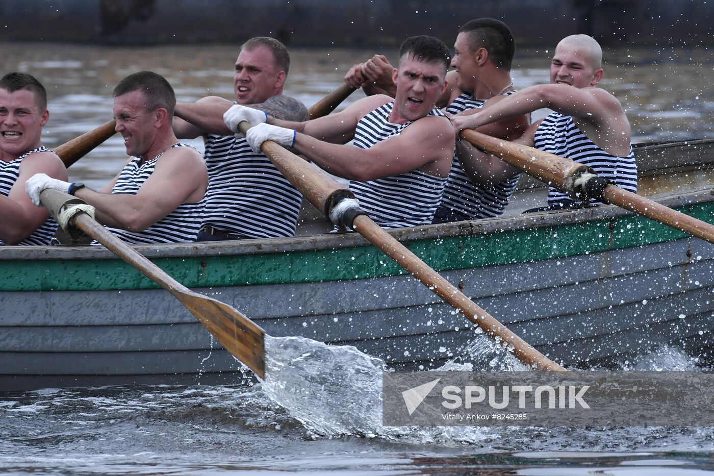 Russia Navy Lifeboat Rowing Competition