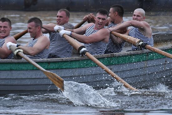Russia Navy Lifeboat Rowing Competition
