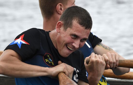 Russia Navy Lifeboat Rowing Competition