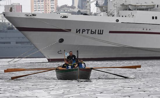 Russia Navy Lifeboat Rowing Competition