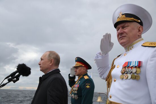 Russia Putin Navy Day